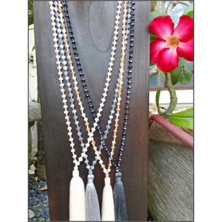 bali beads crystal necklaces tassels wholesale price 60 pieces free shipping